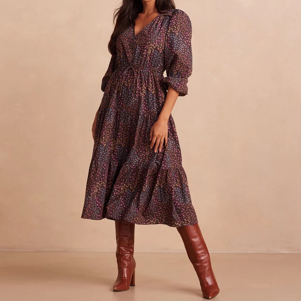 Summersalt Multicolor Midi Dress - Picture 1 of 15